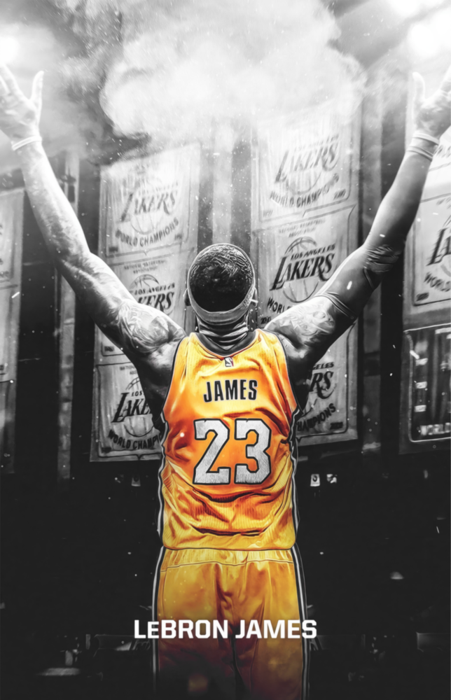 Lebron James Glass Wall Art