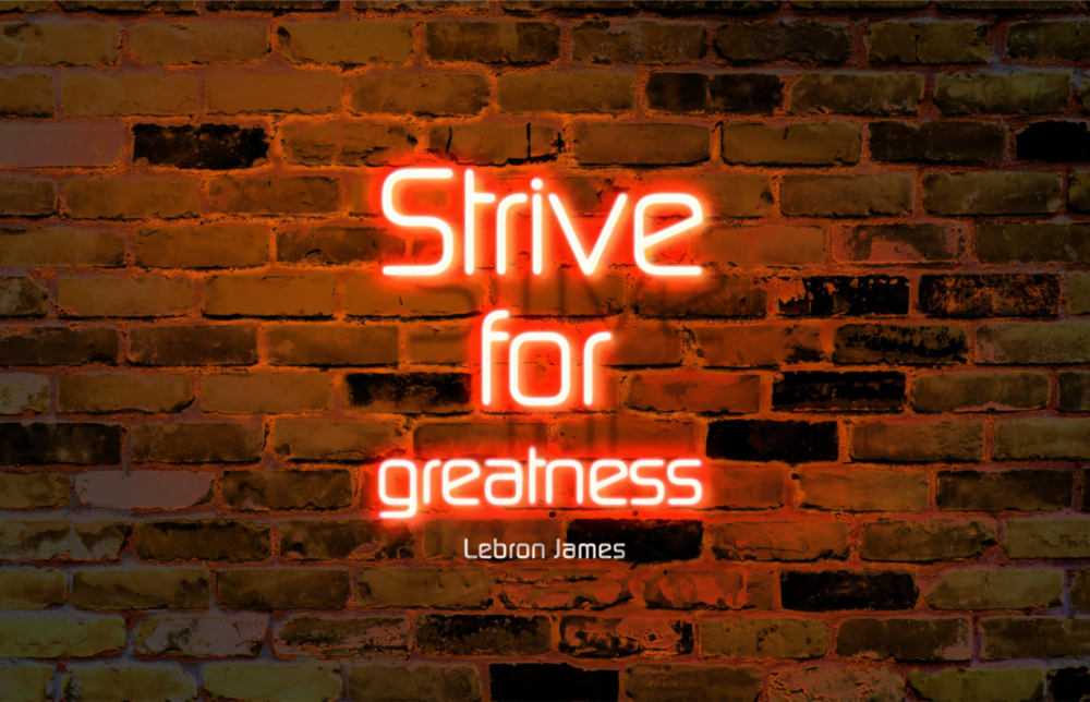 Words of Lebron James Glass Wall Art