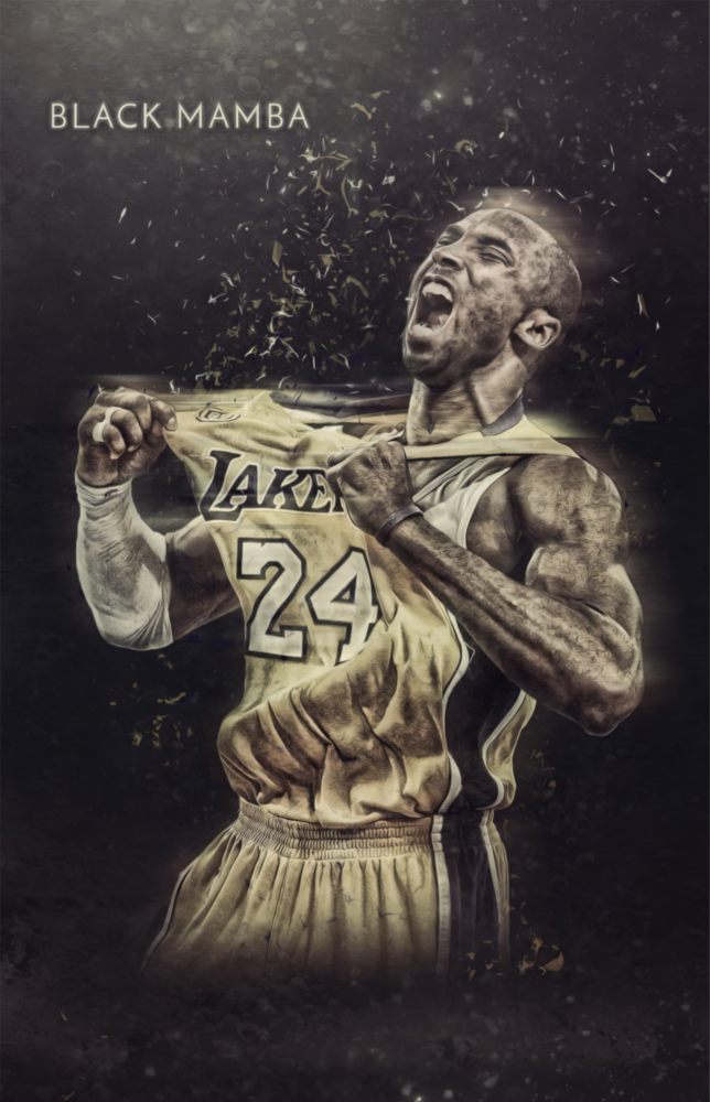 Kobe Bryant Glass Wall Art