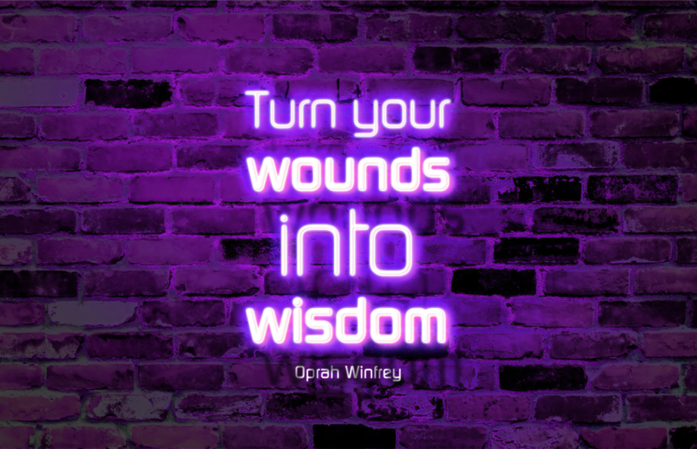 Words Of Oprah Glass Wall Art