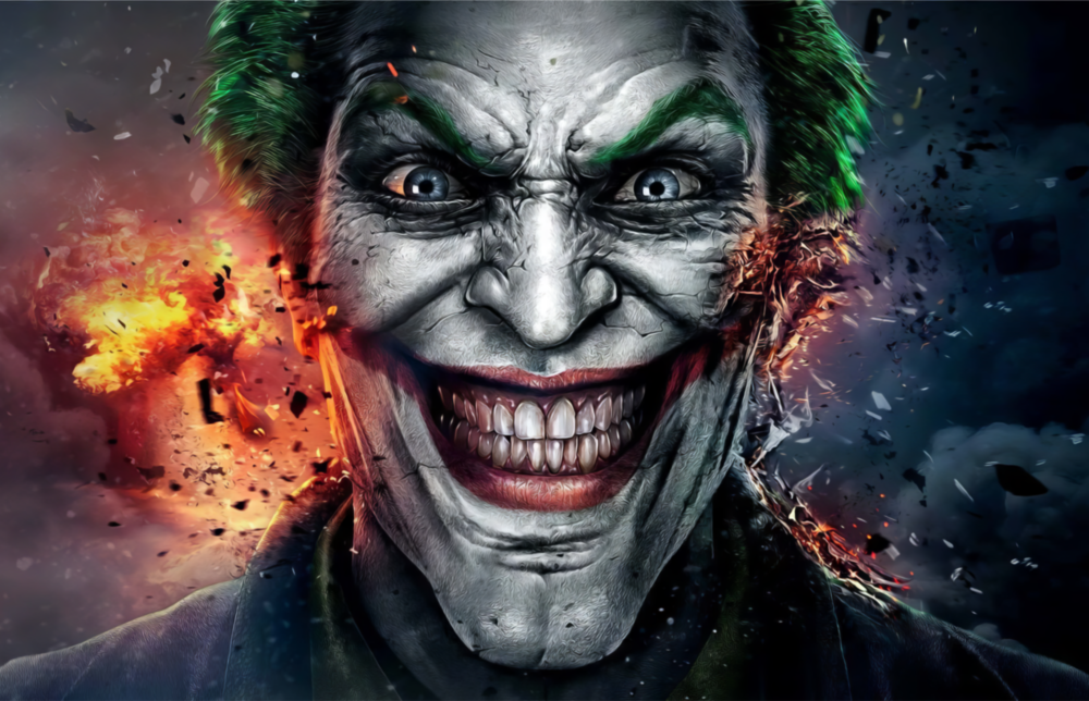 Joker Glass Wall Art