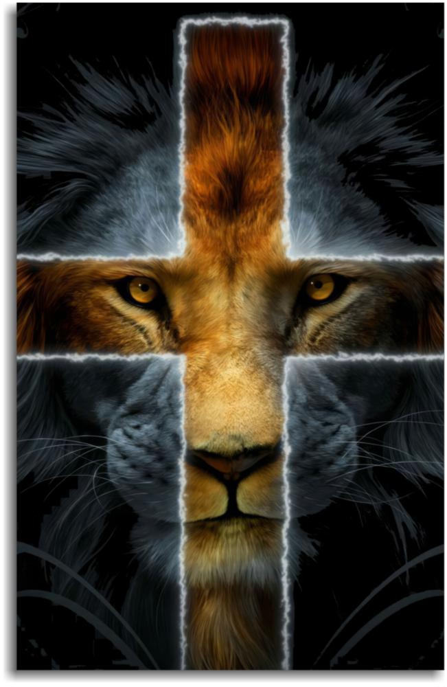 Lion Glass Wall Art