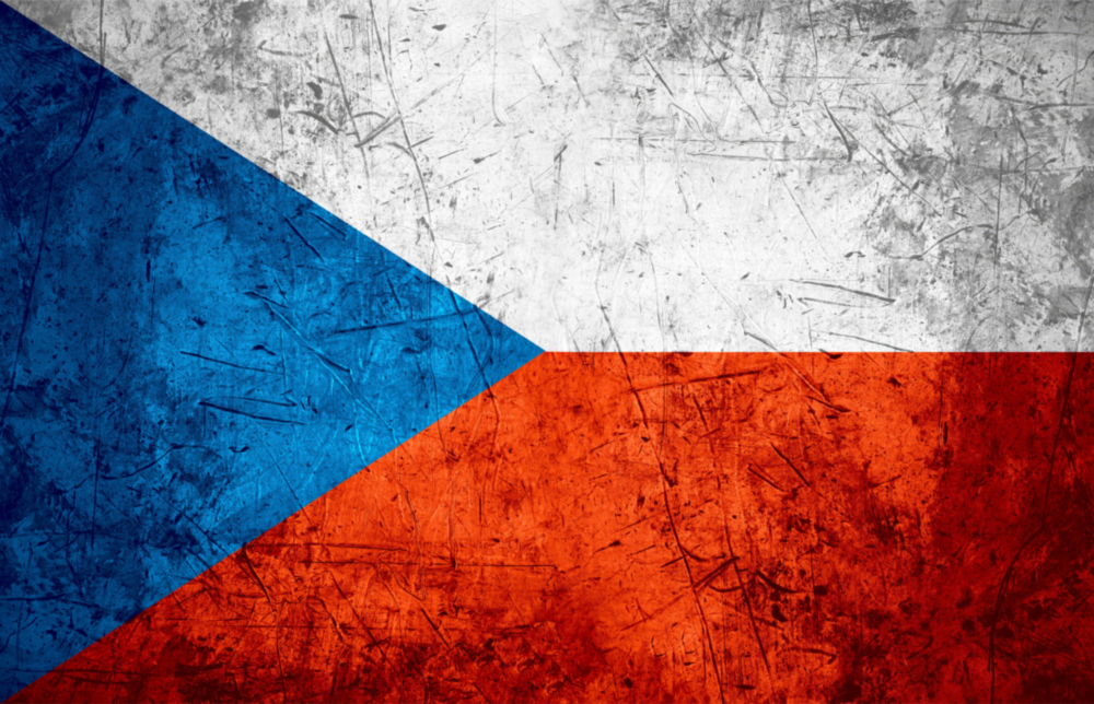 Flag of Czechia Glass Wall Art