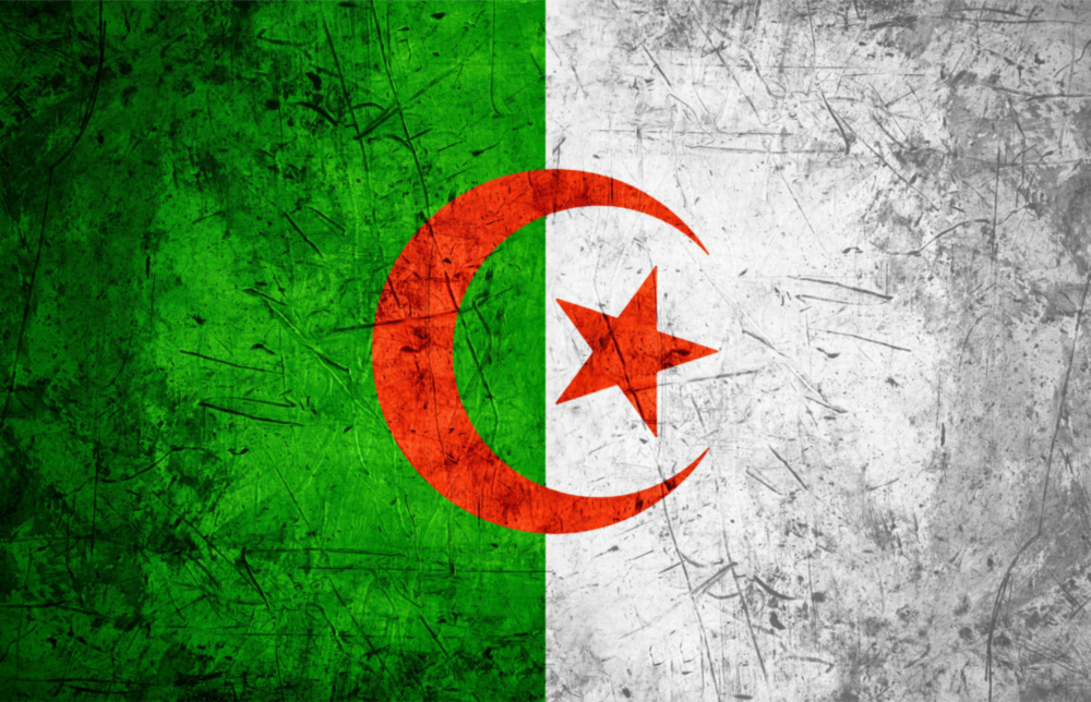 Flag of Algeria Glass Wall Art