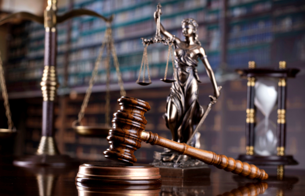 Gavel Of Justice Glass Wall Art