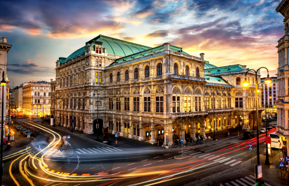 Vienna State Opera Glass Wall Art