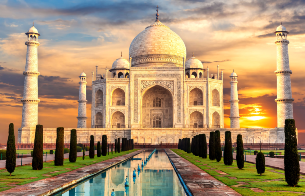 Taj Mahal Glass Wall Art