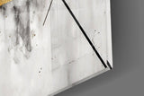 Elegant Marble & Gold Geometric Glass Wall Art