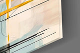 Abstract Harmony in Pastels Glass Wall Art