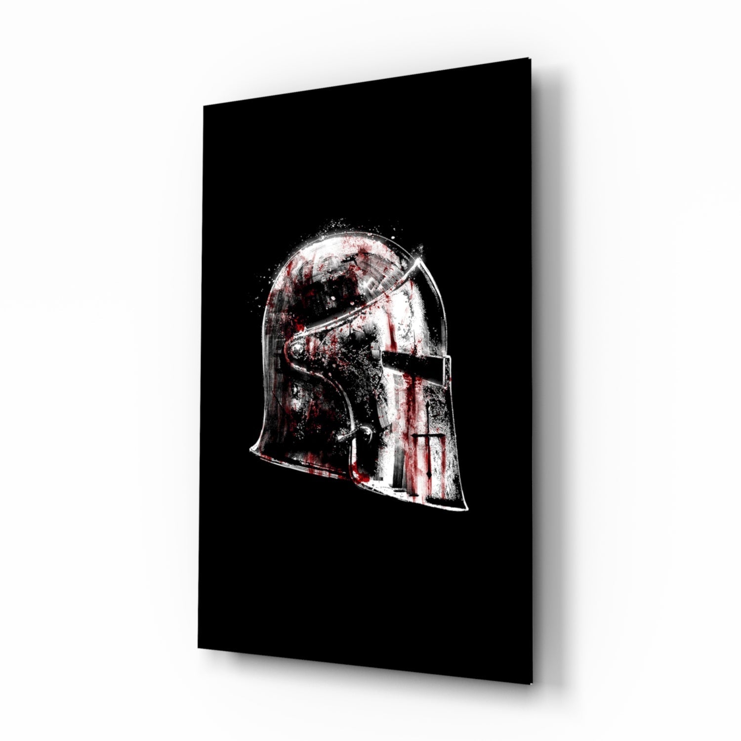 Warrior's Helmet Glass Wall Art