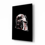 Warrior's Helmet Glass Wall Art