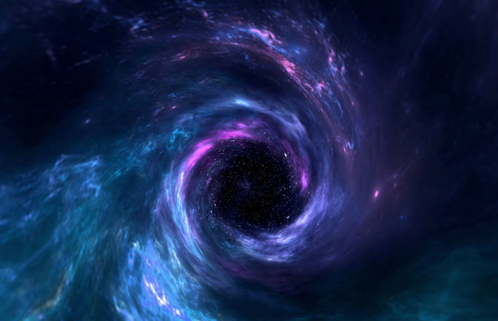 Cosmic Whirlpool Glass Wall Art