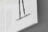 Elegant Ballet Dancers Triptych Glass Wall Art