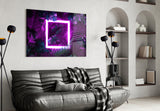 Neon Jungle Square Glass Wall Art