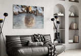 Reflections of the Wild Glass Wall Art