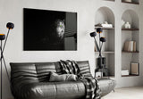 Ethereal Tiger Green Eye Glass Wall Art