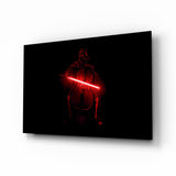 Darth Cello Red Light Glass Wall Art
