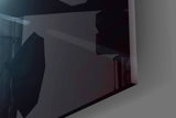 Night Walk with Light Glass Wall Art