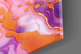 Ethereal Flowing Colors Glass Wall Art