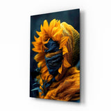 Eternal Sunflower Glass Wall Art
