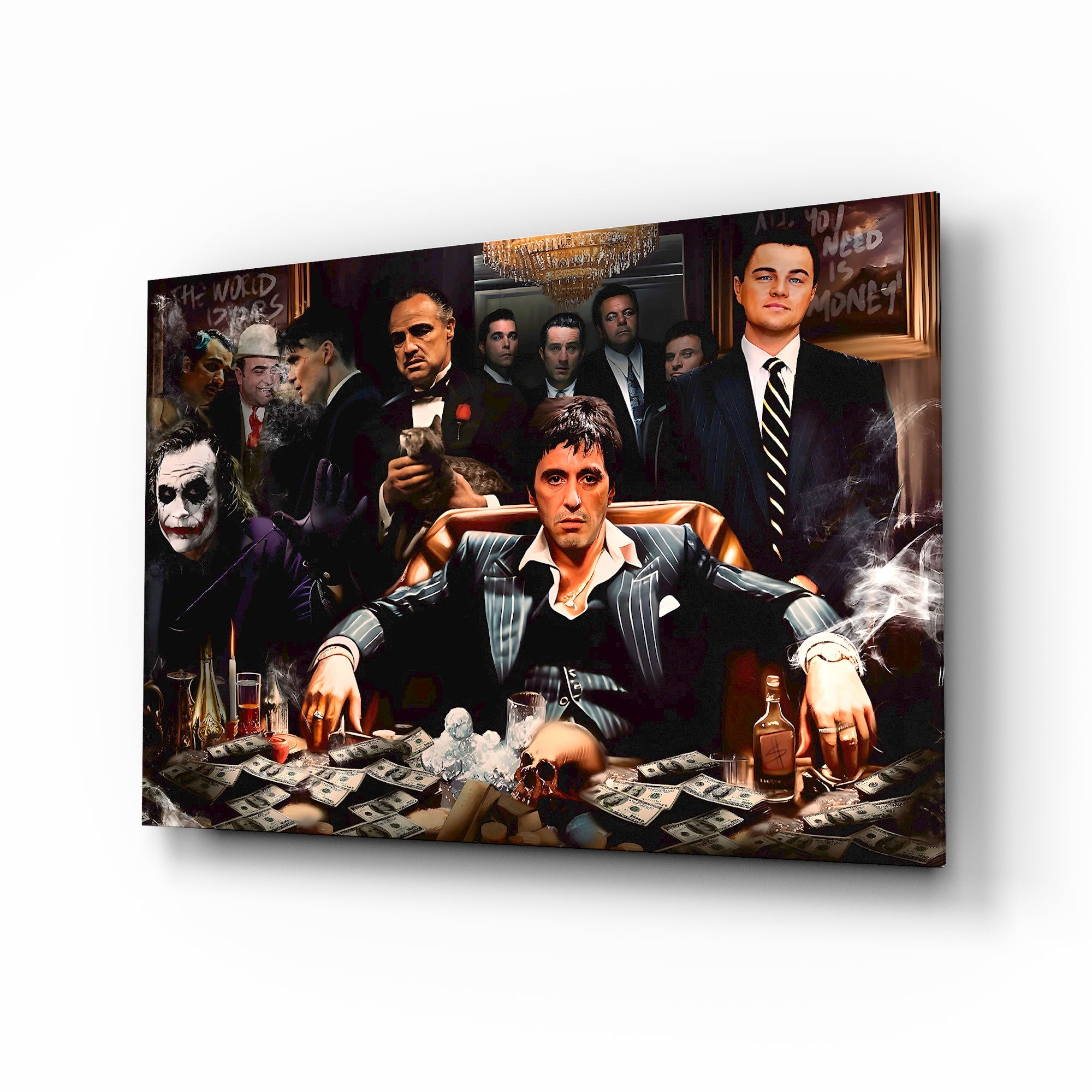 Scarface: The Ultimate Power Glass Wall Art