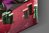 Joker Poker Night Glass Wall Art