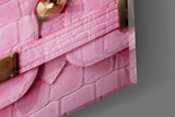 Tweety in Pink Purse Glass Wall Art
