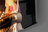 Tigger & Piglet in Midnight Glass Wall Art