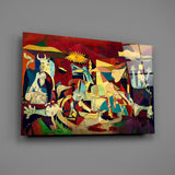 Abstract Expressionist Glass Wall Art