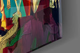 Abstract Expressionist Glass Wall Art