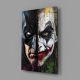 Batman vs. Joker Glass Wall Art