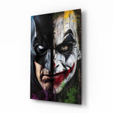Batman vs. Joker Glass Wall Art