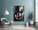 Batman vs. Joker Glass Wall Art