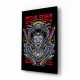 Mecha Geisha Glass Wall Art