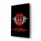 Devil's Mask Glass Wall Art