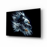 Eagle in Flight Glass Wall Art