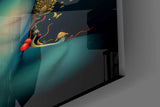 Mystic Forest Woman Glass Wall Art