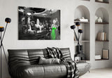 Marilyn's Green Glow Glass Wall Art