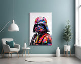 Vader Graffiti Glass Wall Art
