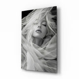 Ethereal Veil Glass Wall Art
