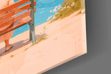 Couple's Serenity Glass Wall Art