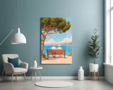 Couple's Serenity Glass Wall Art