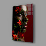 Floral Veil Glass Wall Art