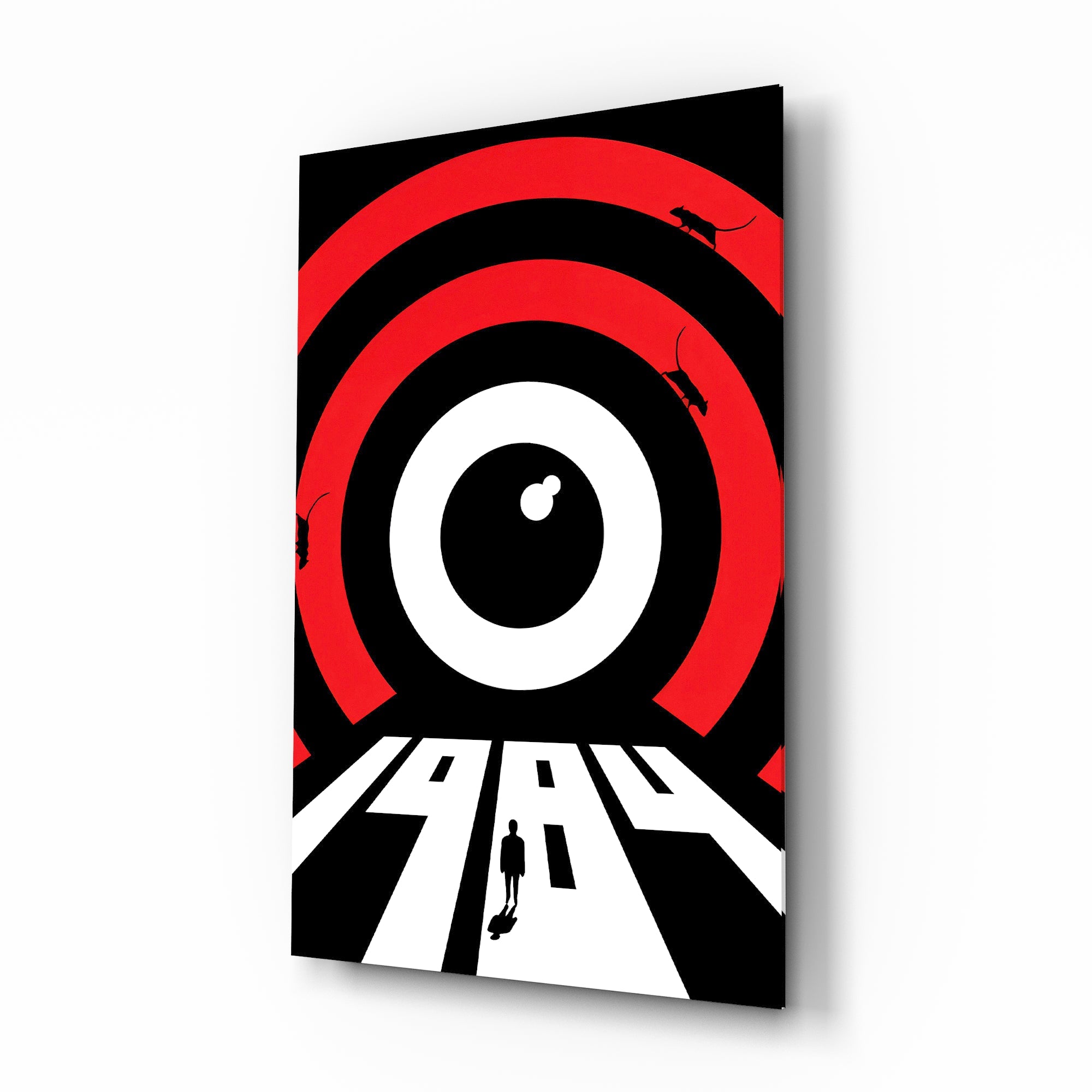1984 Minimalist Glass Wall Art