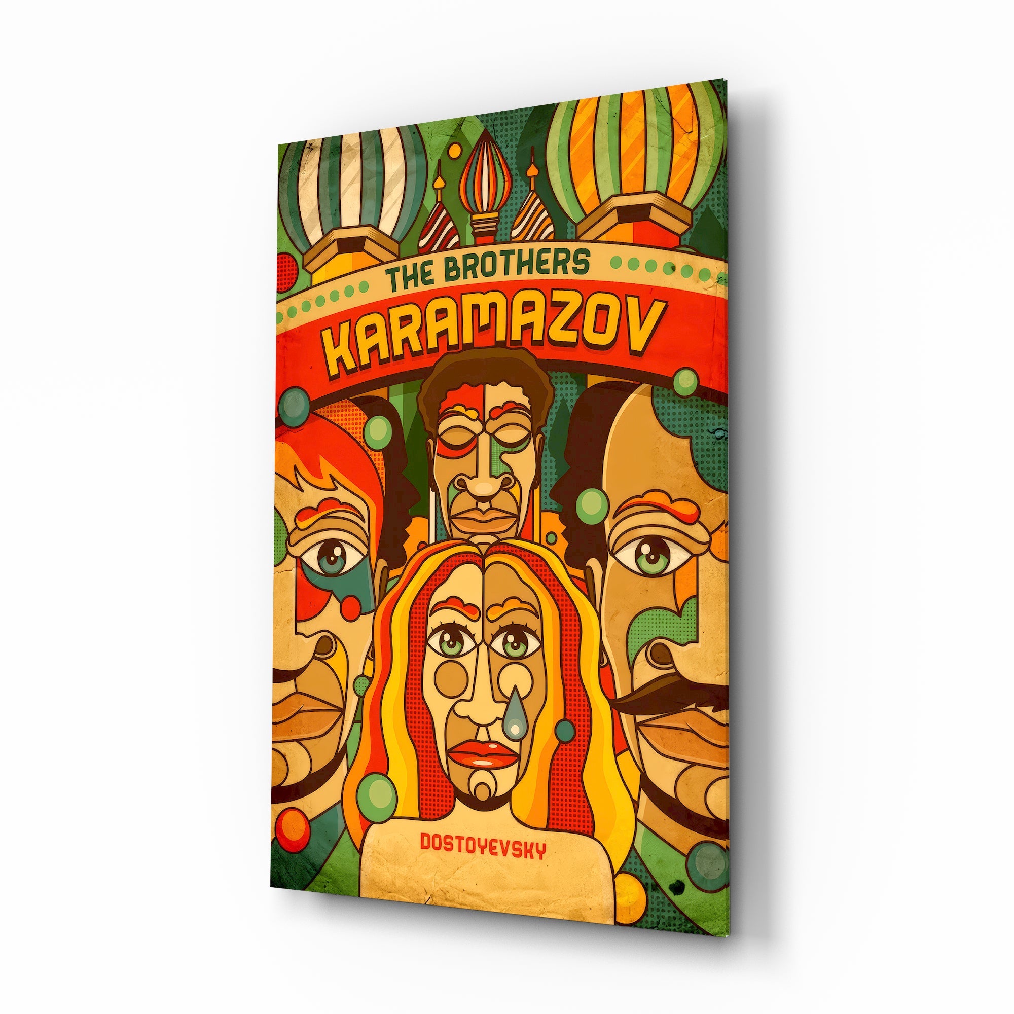 The Brothers Karamazov Glass Wall Art