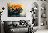 Flame of the Mind Glass Wall Art