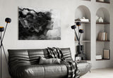 Ethereal Woman's Profile Glass Wall Art