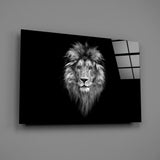 Lion's Majesty Glass Wall Art
