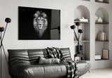 Lion's Majesty Glass Wall Art