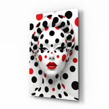 Polka Dot Glamour Glass Wall Art